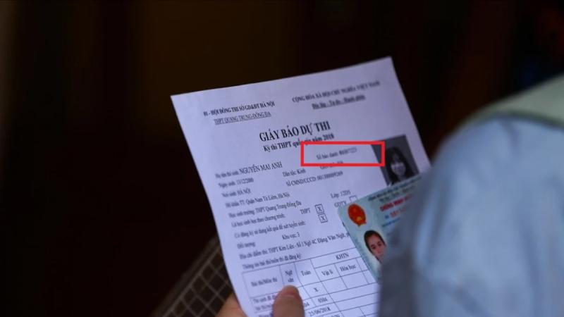 Nhận giấy báo dự thi THPT Quốc gia 2026