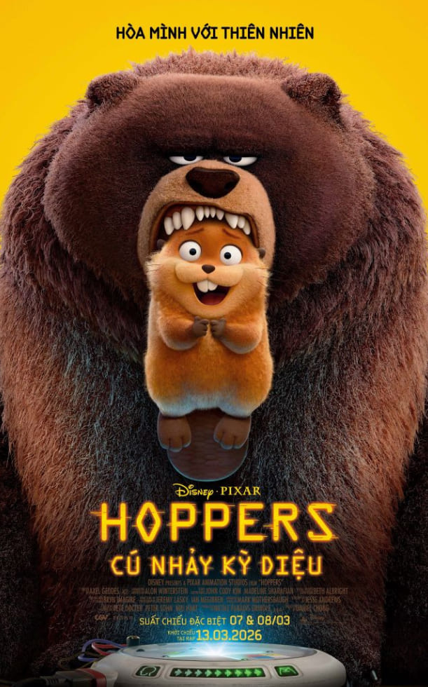 Review phim Hoppers - Cú Nhảy Diệu Kỳ - Siêu phẩm Pixar càn quét rạp Việt