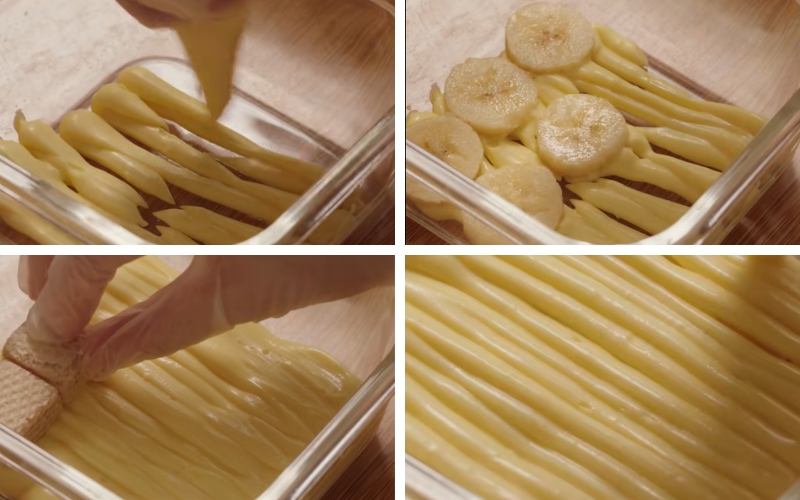 Xếp lớp giúp bánh đẹp mắt và hài hòa. Xếp lớp giúp bánh đẹp mắt và hài hòa.