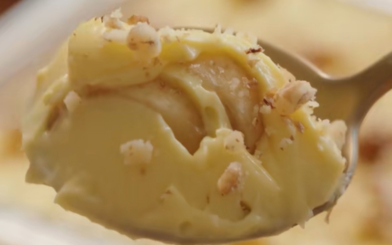 Bánh trứng chuối hoàn thiện có vị béo thơm. Bánh trứng chuối hoàn thiện có vị béo thơm.