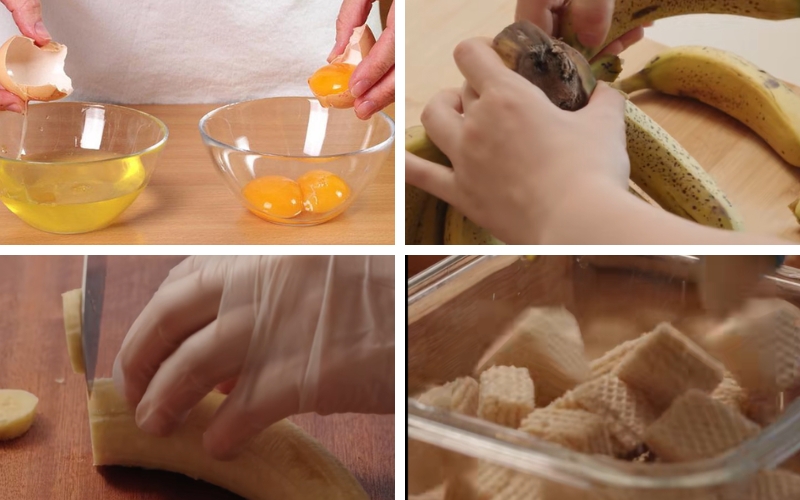 Sơ chế nguyên liệu giúp bánh giữ hương vị tươi ngon. Sơ chế nguyên liệu giúp bánh giữ hương vị tươi ngon.