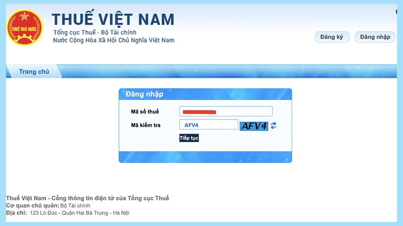 Bước 1: Truy cập và đăng nhập hệ thống