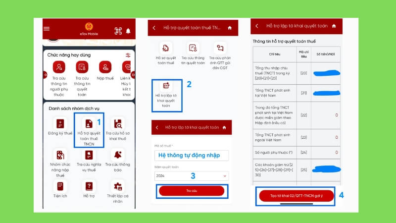 Đăng nhập hệ thống Thuế điện tử bằng VNeID