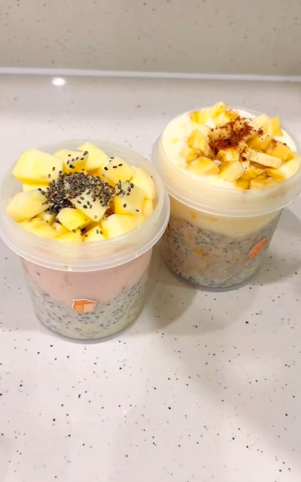 Cách làm yến mạch ngâm qua đêm giảm cân, healthy, ăn ngon