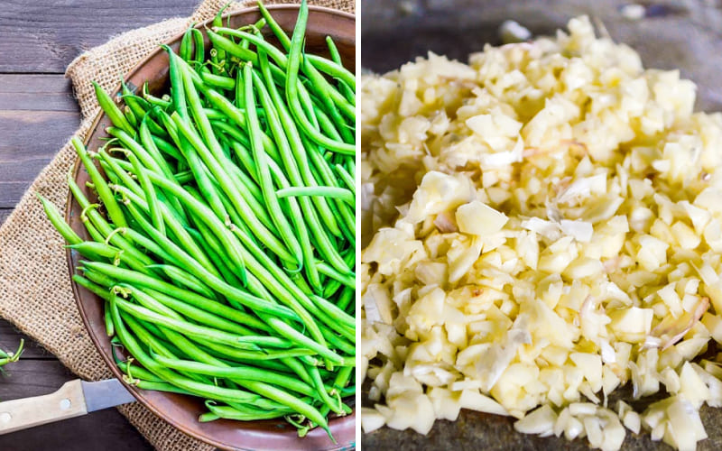 Nguyên liệu làm đậu cô ve xào tỏi