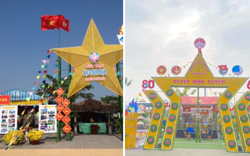 Mẫu cổng trại theo chủ đề ngôi sao thanh niên