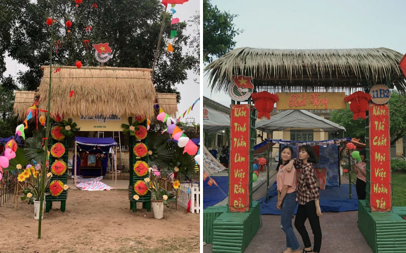 Mẫu cổng trại truyền thống