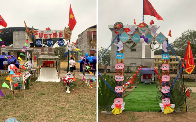 Mẫu cổng trại đơn giản, dễ làm