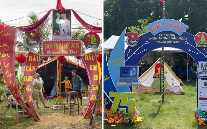 Mẫu cổng trại Đoàn Thanh Niên