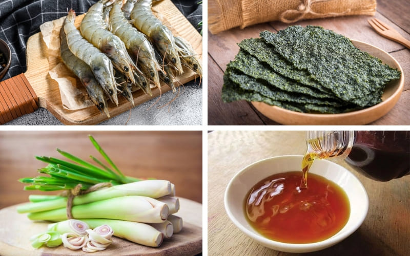 Nguyên liệu đơn giản, dễ tìm, phù hợp chế biến tại nhà.