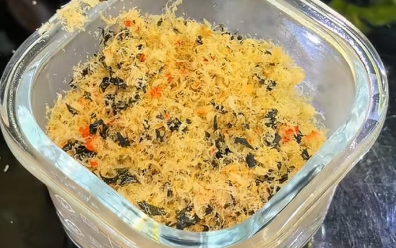 Món ruốc ăn kèm cháo, cơm đều rất ngon.