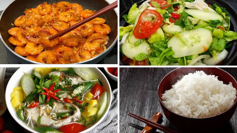 Mâm cơm cho thứ 7