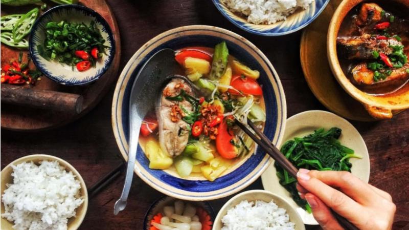 Mâm cơm 3 món chuẩn dinh dưỡng