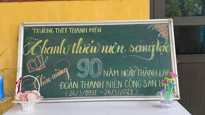Trang trí bảng kết hợp khẩu hiệu 4