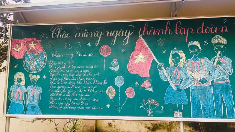 Trang trí bảng theo chủ đề Đoàn Thanh Niên 9