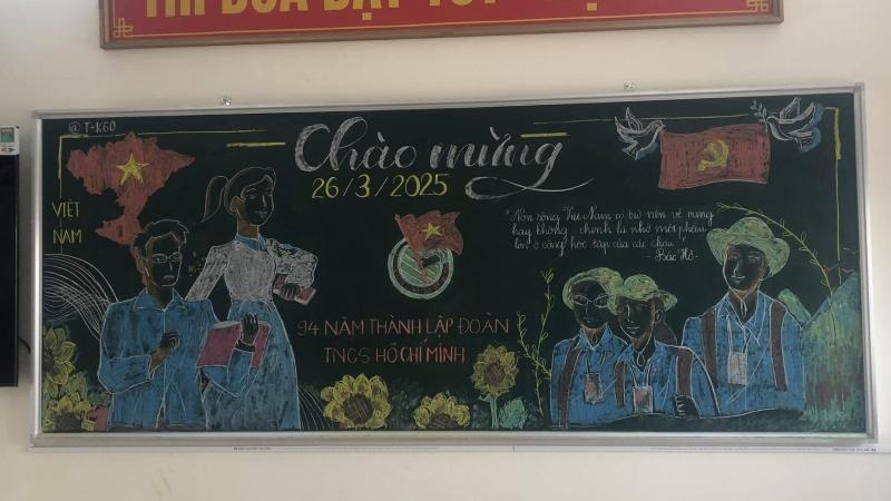 Trang trí bảng theo chủ đề Đoàn Thanh Niên 6