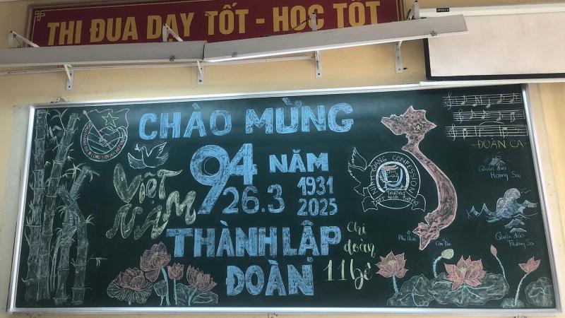 Trang trí bảng theo chủ đề Đoàn Thanh Niên 3