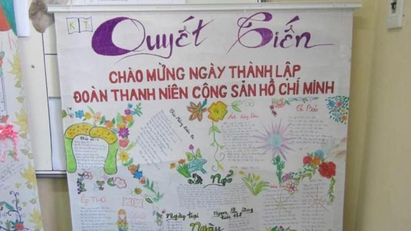 Trang trí bảng mini 6