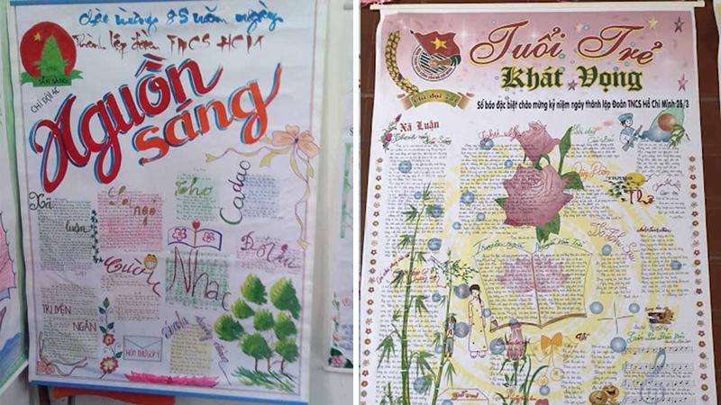 Trang trí bảng mini 5