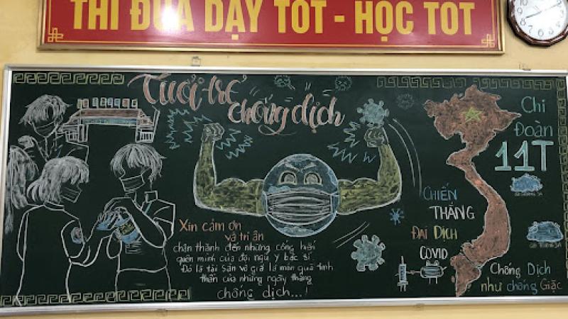 Trang trí bảng 26/3 phong cách nghệ thuật 4