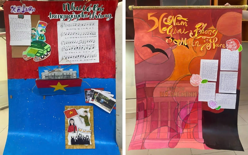 Nhóm học sinh thể hiện sự đầu tư và công sức rõ rệt.