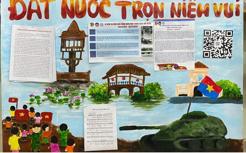 Báo tường đạt giải cao thường là nguồn tham khảo cho lớp khác.