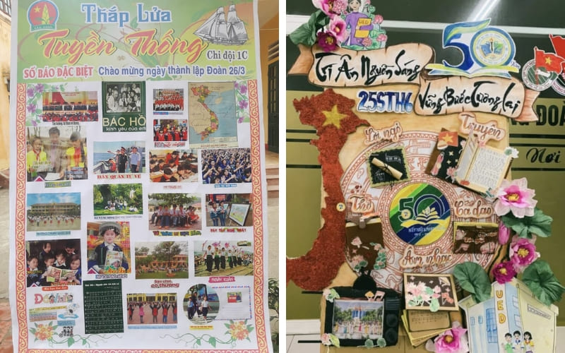 Nhóm học sinh thể hiện ý tưởng độc đáo trong từng chi tiết.