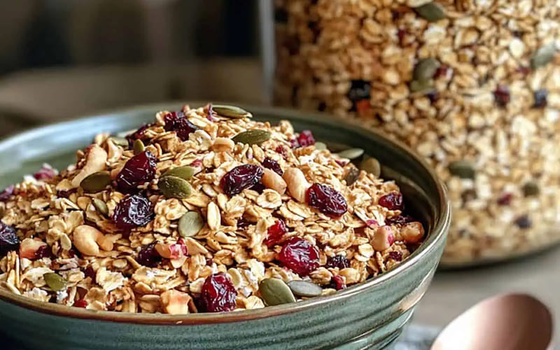 Thành phần dinh dưỡng cốt lõi trong một bát muesli tiêu chuẩn