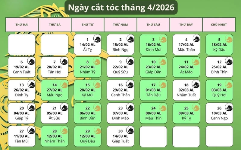 Nhiều người xem lịch cắt tóc để chọn ngày thuận lợi. Nhiều người xem lịch cắt tóc để chọn ngày thuận lợi.