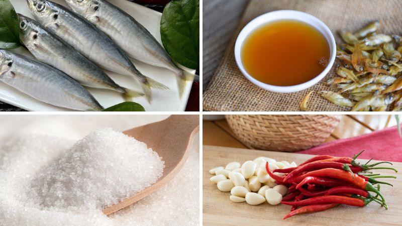 Nguyên liệu làm cá nục sốt chua ngọt