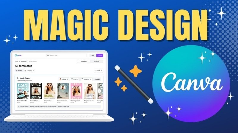 Câu lệnh Magic Design trên Canva để tùy chỉnh Layout