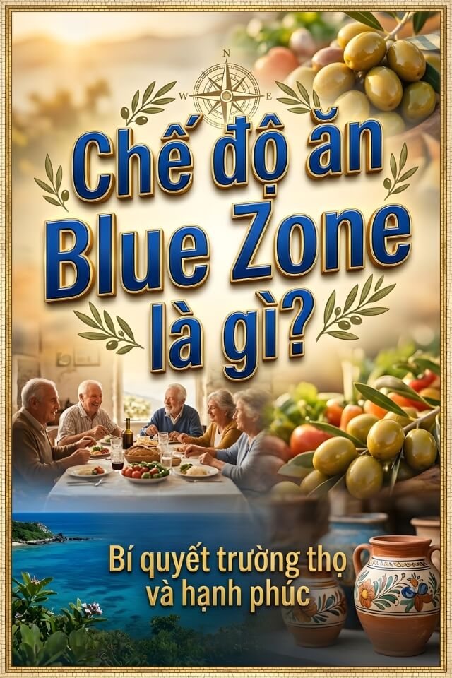 Chế độ ăn Blue Zone là gì? Bí quyết sống thọ và khỏe mạnh