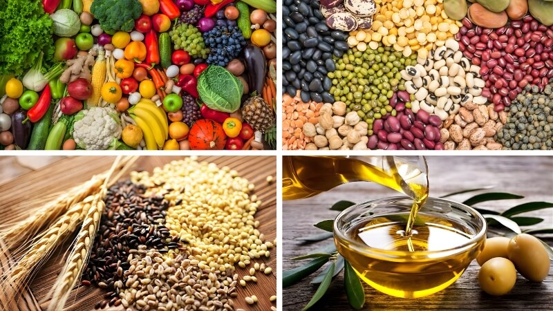 Thực phẩm chính trong chế độ ăn Blue Zone Thực phẩm chính trong chế độ ăn Blue Zone