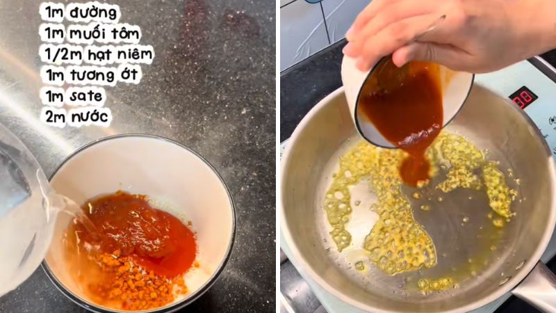 Làm sốt bơ nướng muối ớt