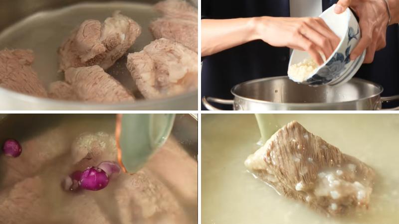 Hầm sườn và nấu cháo