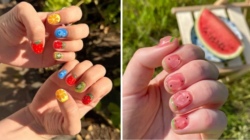 Nail trái cây mùa hè Nail trái cây mùa hè