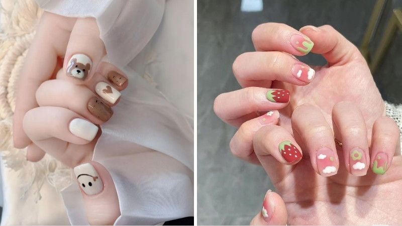 Nail cute, dễ thương Nail cute, dễ thương