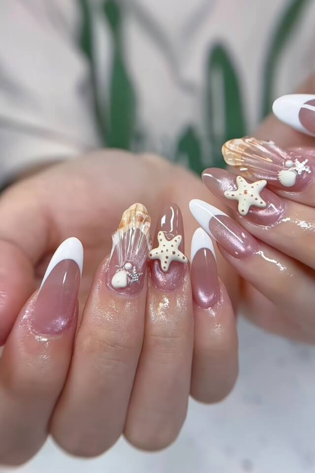 Gợi ý mẫu nail đi biển đẹp, tươi tắn và hot trend mùa hè 2026