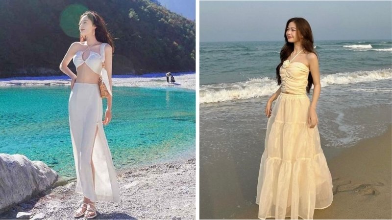 Váy maxi thướt tha cho dáng người cao