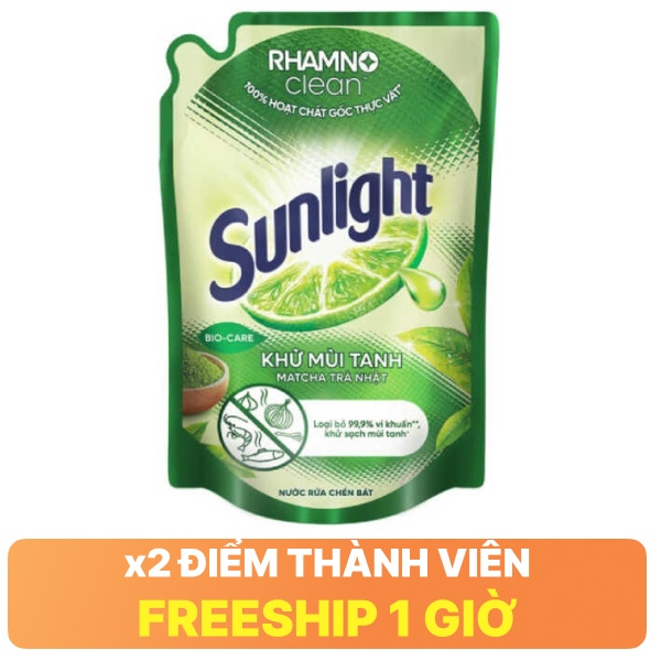 Nước rửa chén Sunlight matcha 1.9 lít