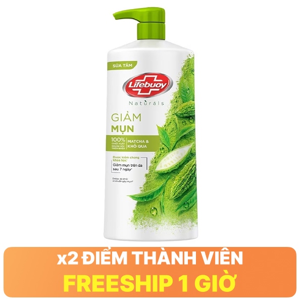 Sữa tắm Lifebuoy matcha & khổ qua 784ml