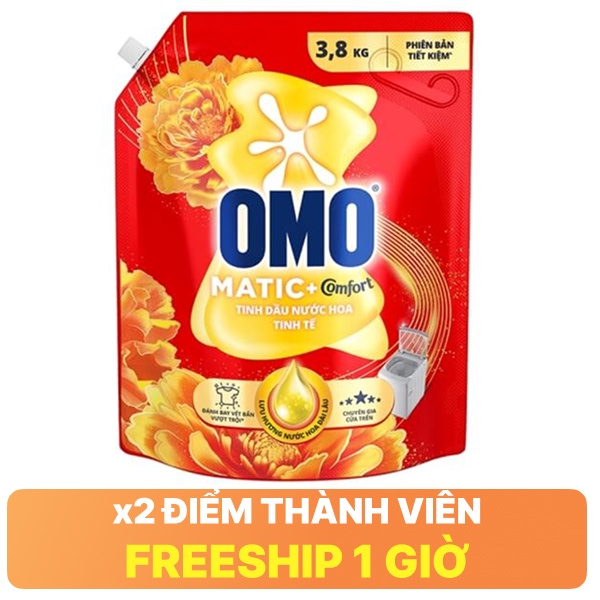Nước giặt OMO Comfort hương tinh tế 3.8kg