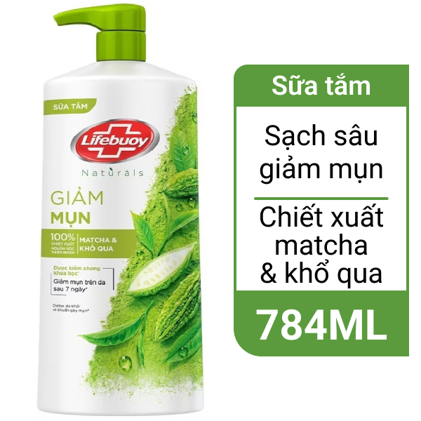 Sữa tắm Lifebuoy matcha & khổ qua 784ml