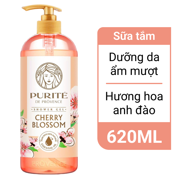 Sữa tắm Purité hương hoa anh đào 620ml