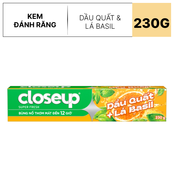 Kem đánh răng Closeup dầu quất 230g