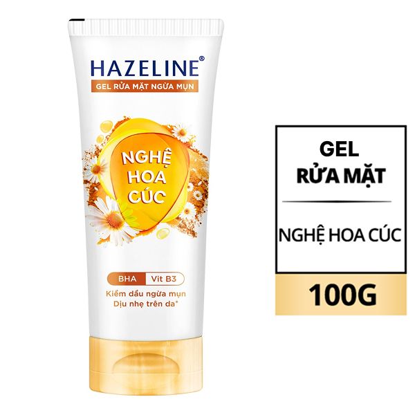 Gel rửa mặt Hazeline giảm mụn 100g
