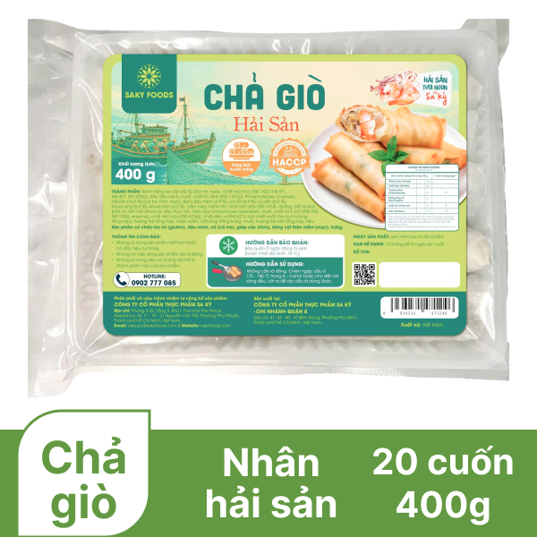 Chả giò hải sản Sa Kỳ 400g