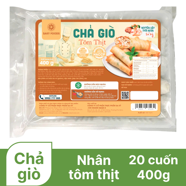 Chả giò tôm thịt Sa Kỳ 400g