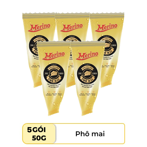 5 gói sữa chua dẻo phô mai Merino 50g