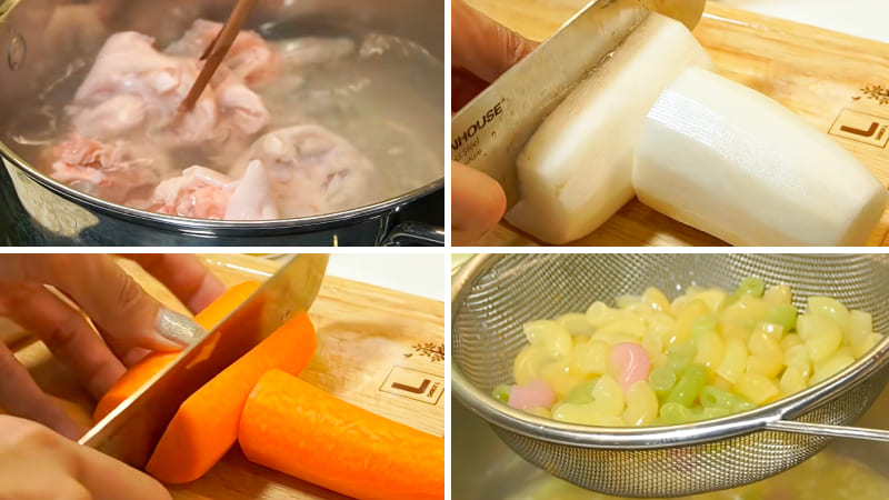 Bước 1: Sơ chế nguyên liệu